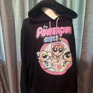 Powerpuff Girls Black Hoodie for Kids sz XXL